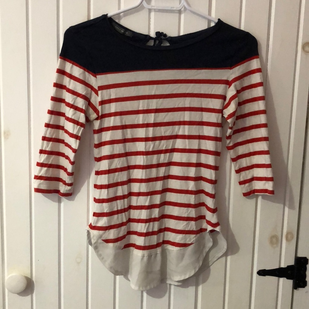 Suzy Shier Striped Shirt